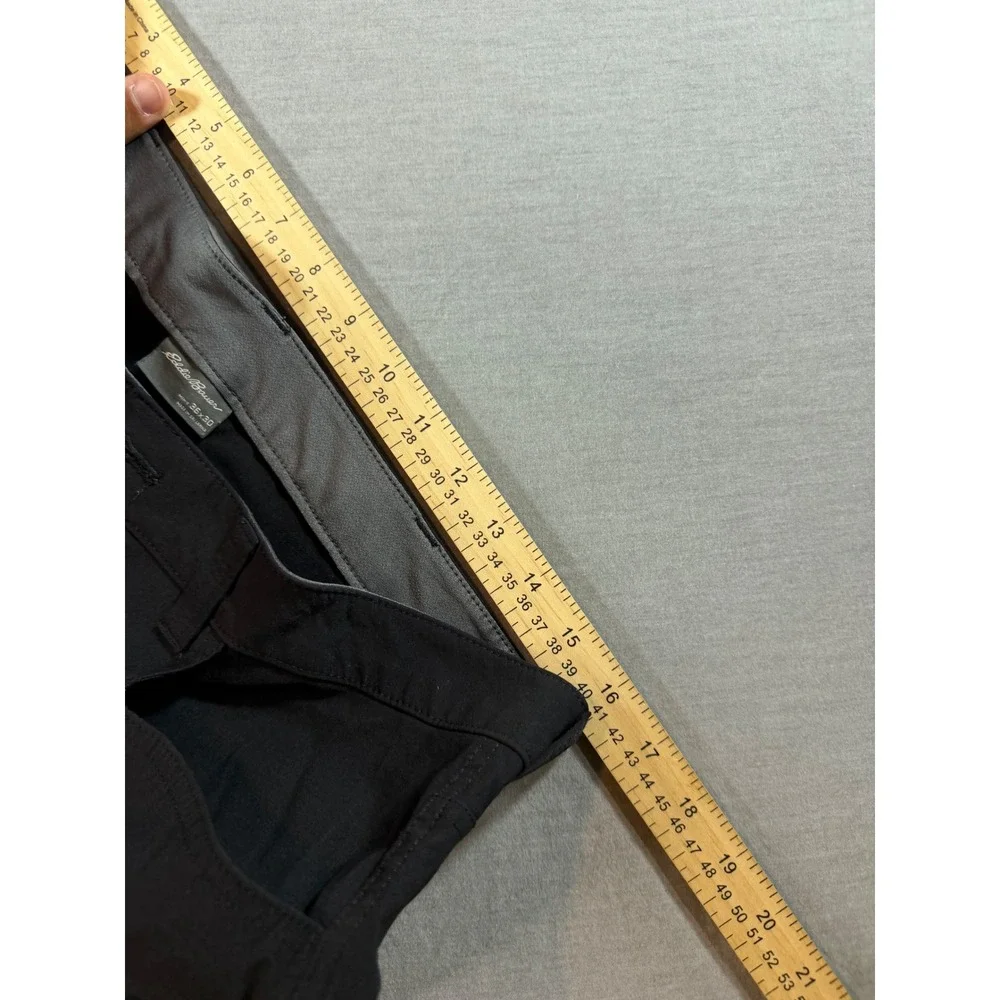 Eddie Bauer Convertible Pants Mens 36x30 Black Excellent Hiking Outdoor Zip Off